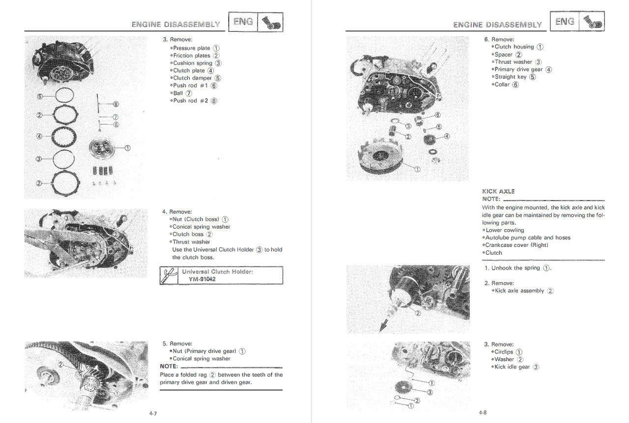 Yamaha 1991 YSR 50 Service Manual