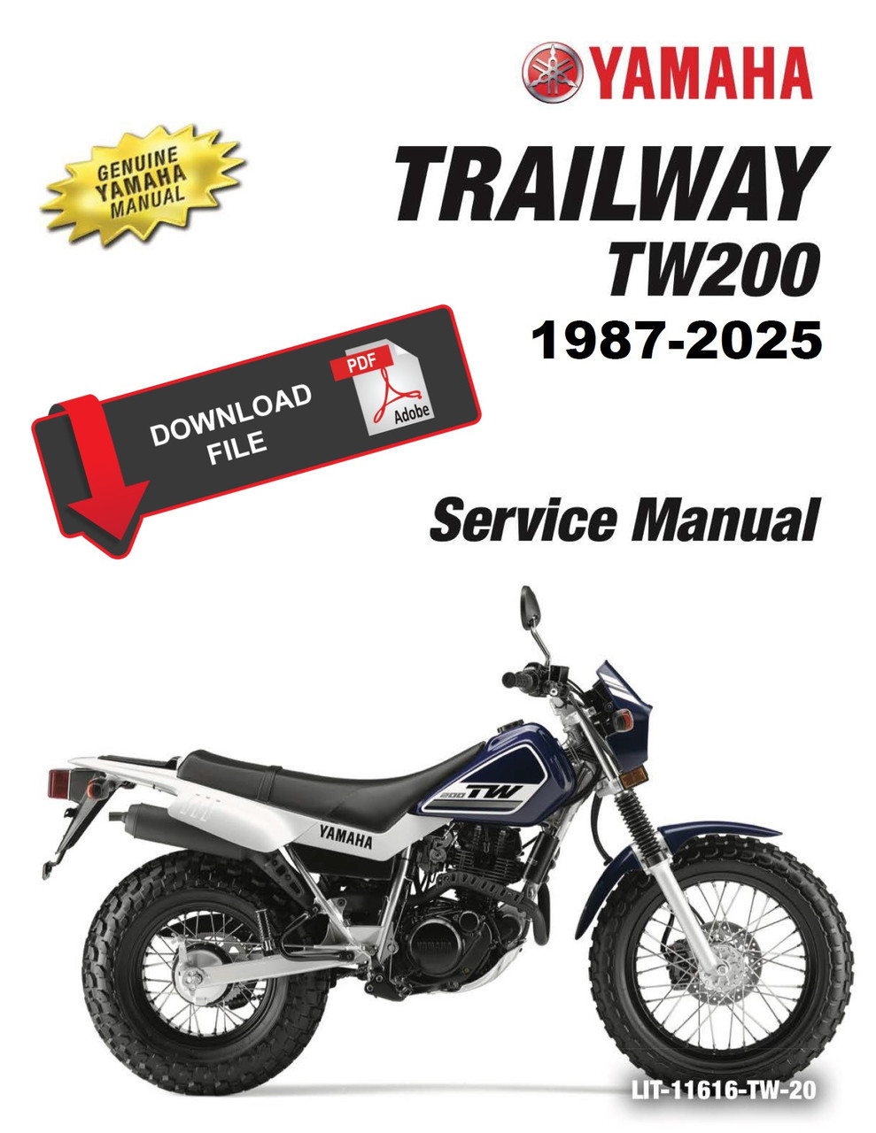 Yamaha 2025 Trailway TW200 Service Manual