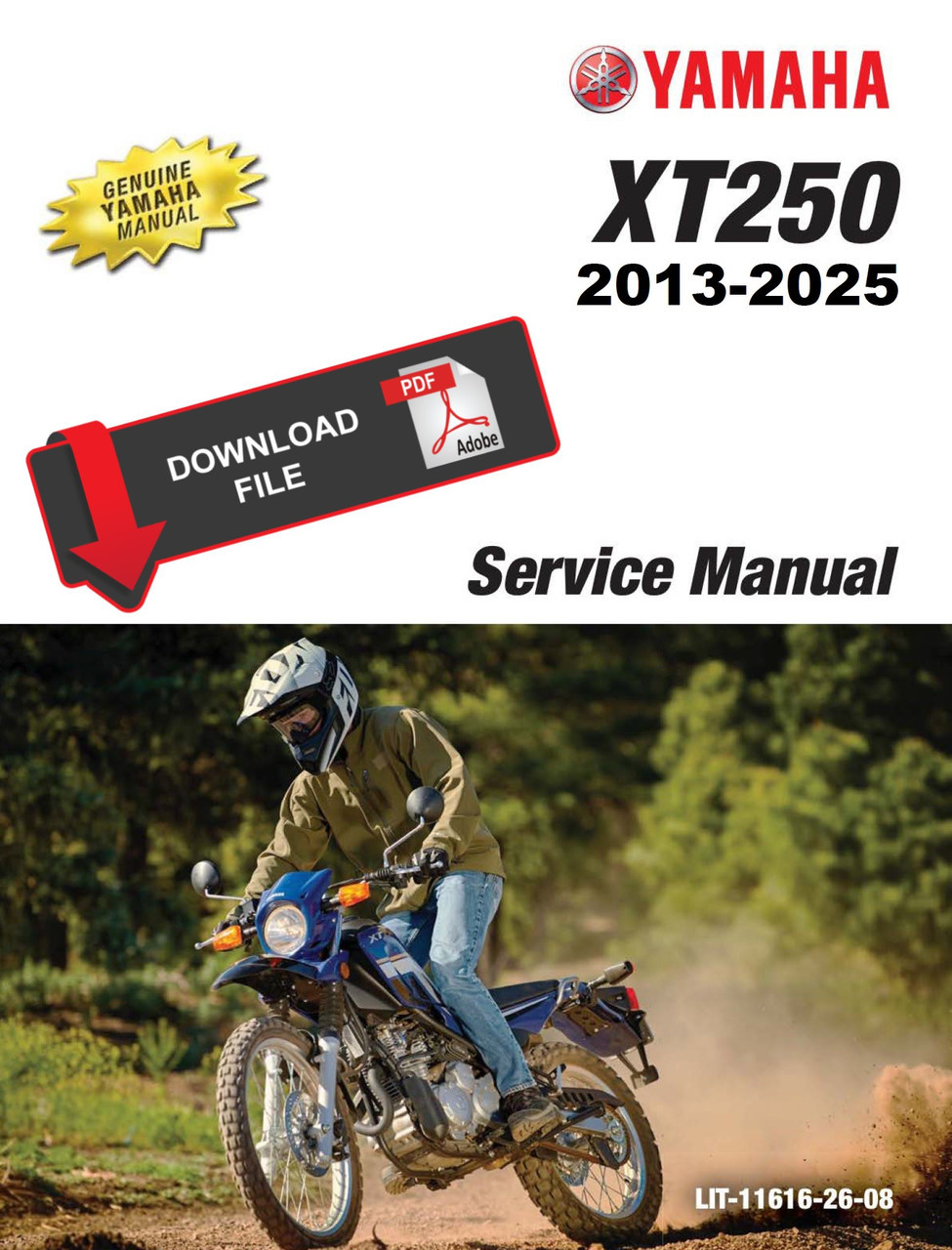 Yamaha 2025 XT250 Service Manual