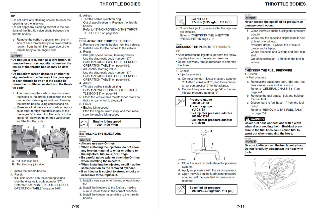 MT-09 〜2023 サービスマニュアル Yamaha 2023 MT-09 SP Service Manual