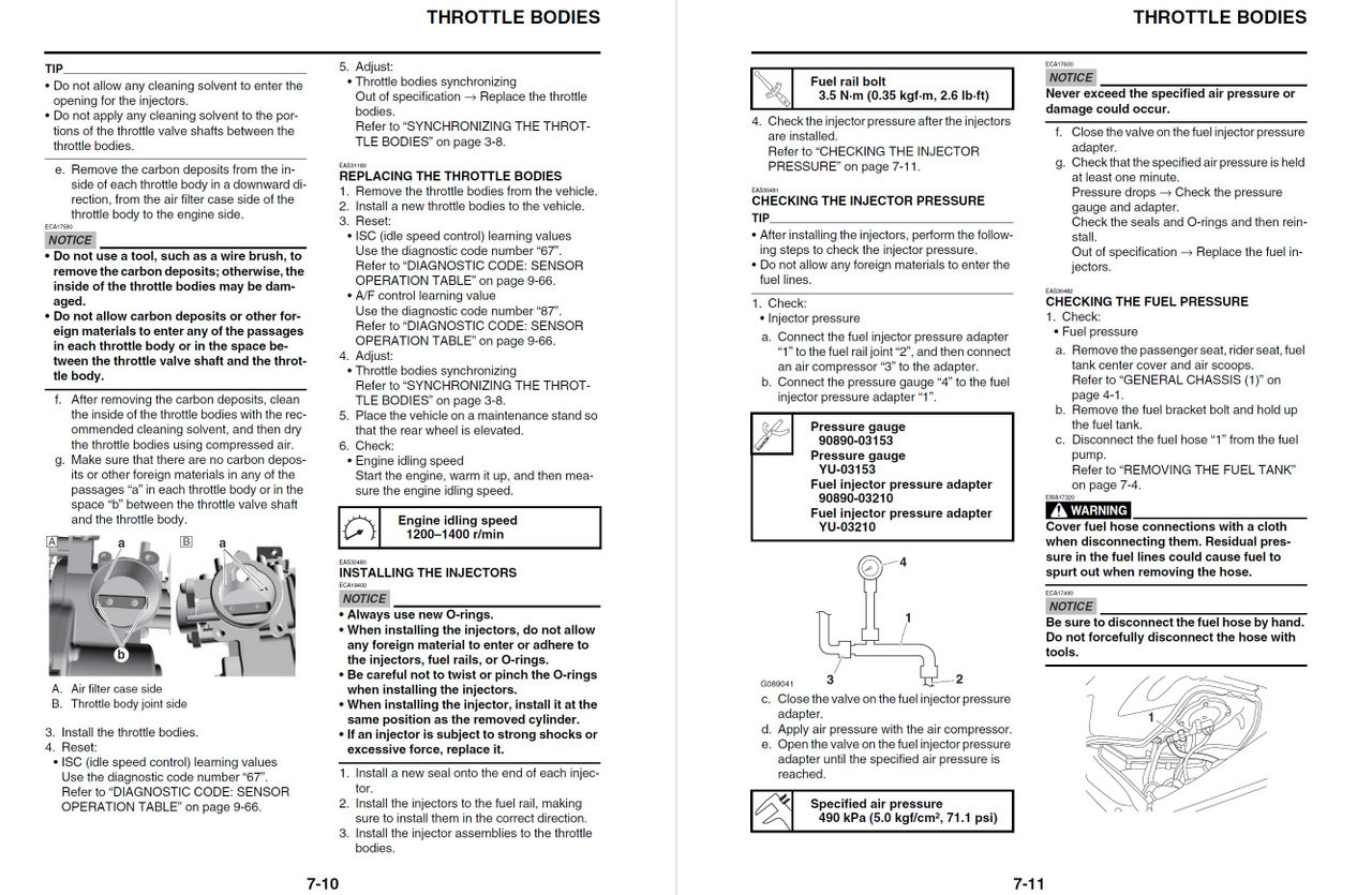 Yamaha 2025 MT-09 Service Manual