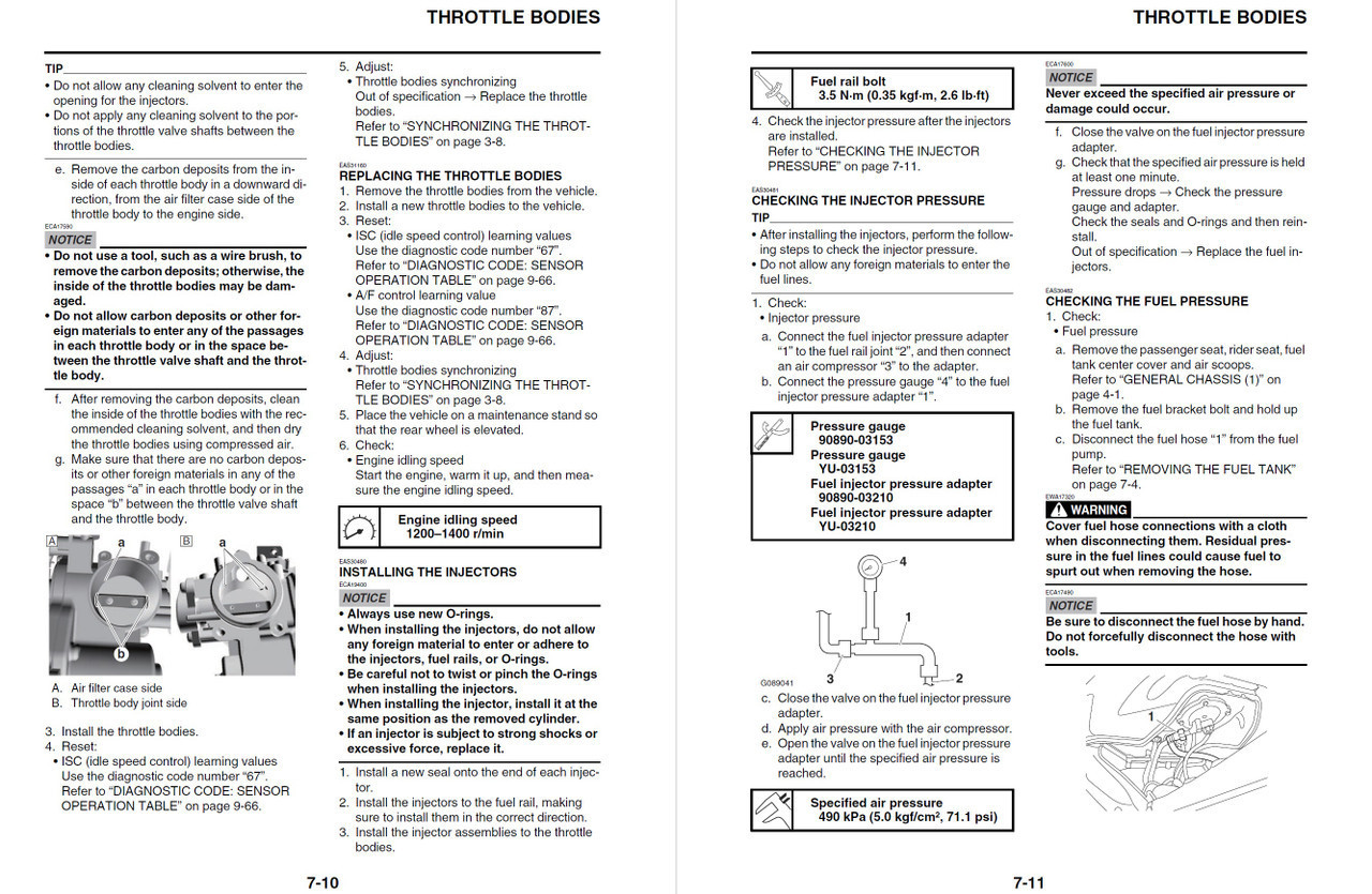 Yamaha 2025 MT-09 SP Service Manual