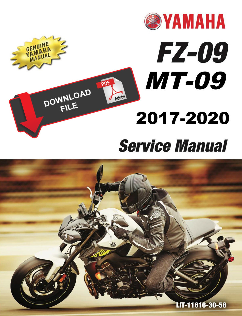 Yamaha 2019 MT-09 Service Manual