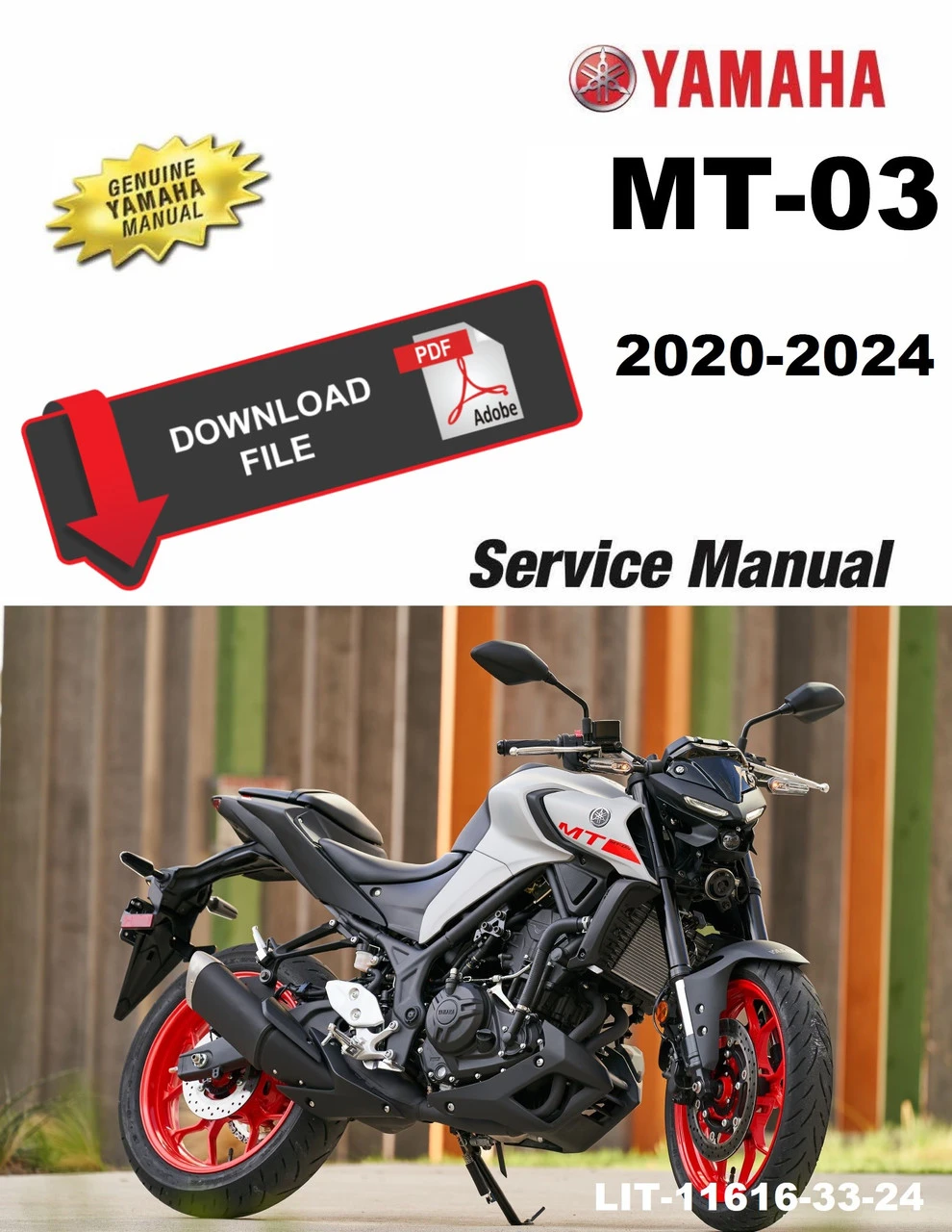 Yamaha 2021 MT-03 Service Manual