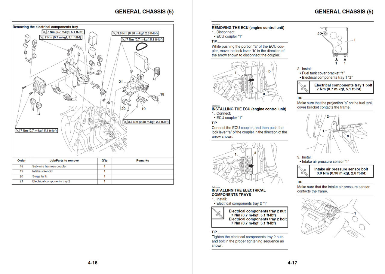 Yamaha 2014 MT07 ABS Service Manual