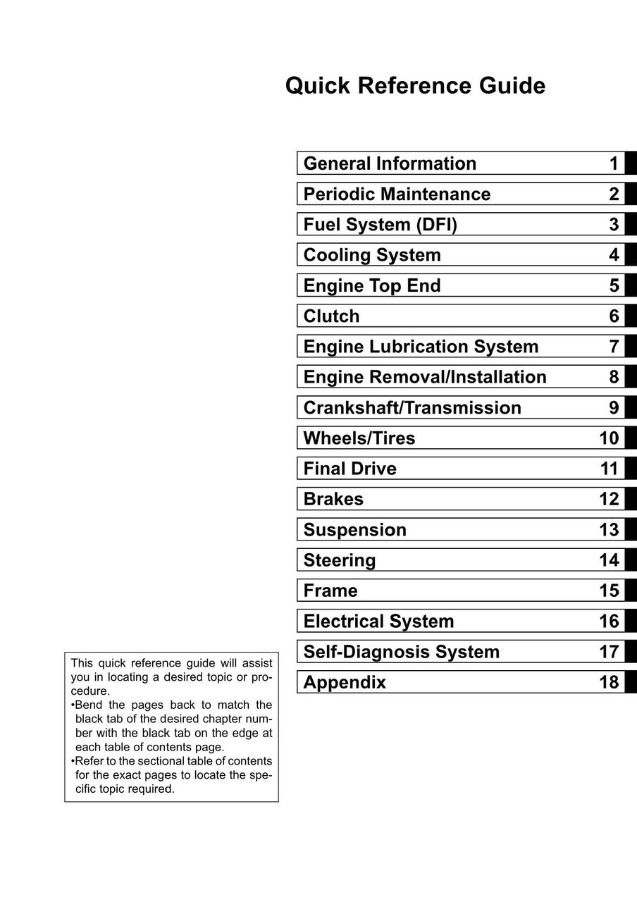 Service Manual Kawasaki 2024 Ninja ZX-6R KRT Repair