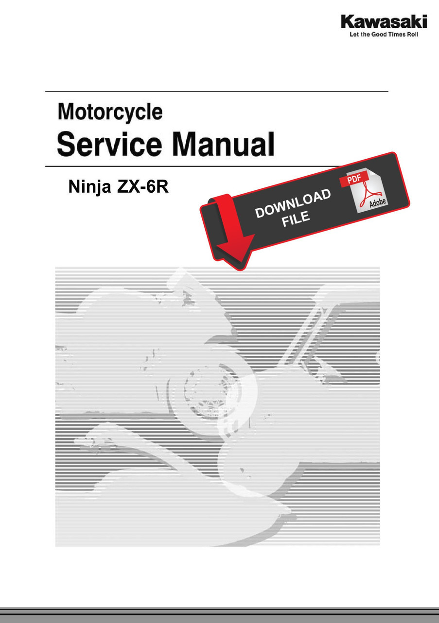 Service Manual Kawasaki 2024 Ninja ZX-6R KRT Repair
