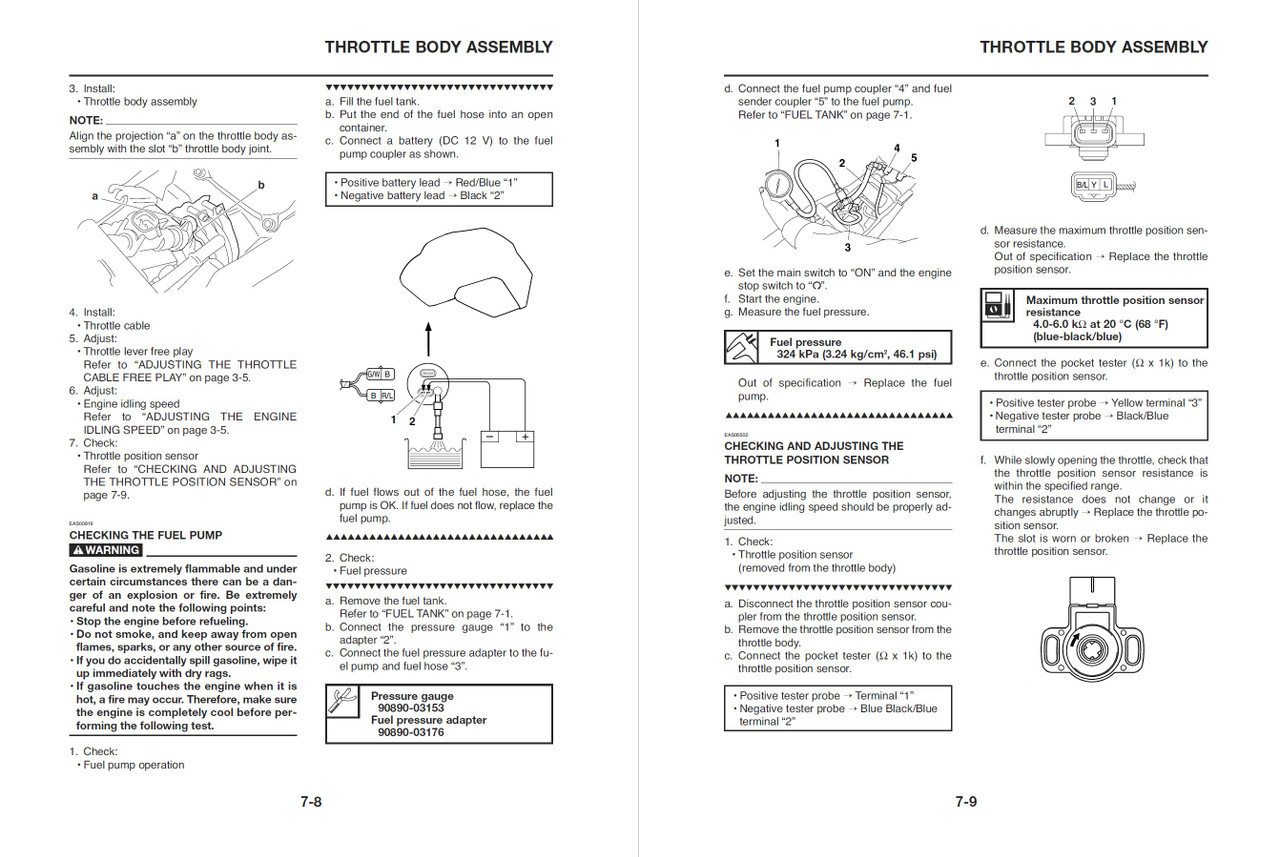 Yamaha 2013 MT-03 Service Manual