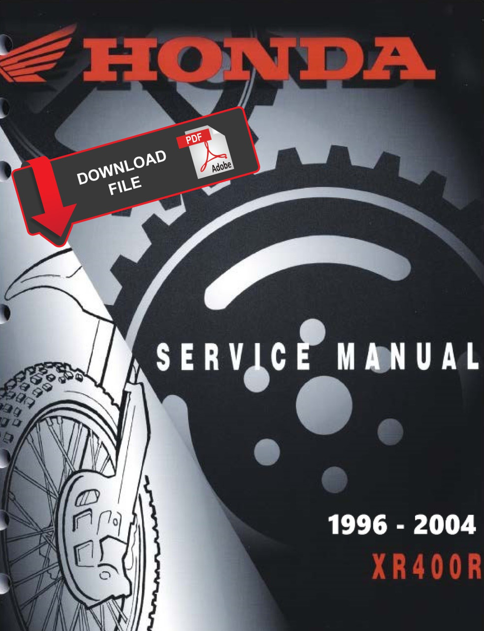 Honda 2001 XR400R Service Manual