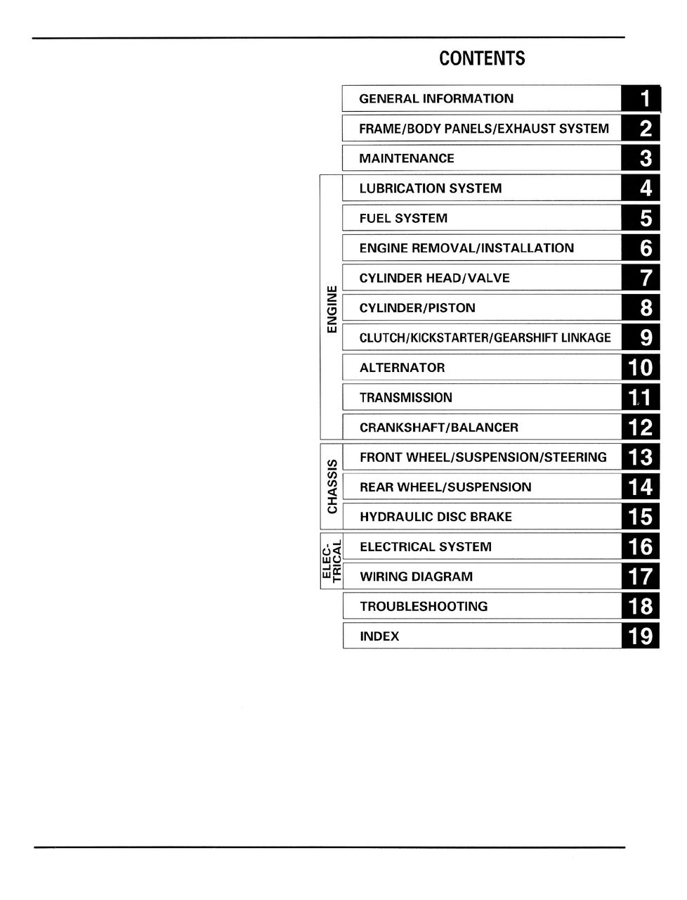 Honda 2001 XR400R Service Manual