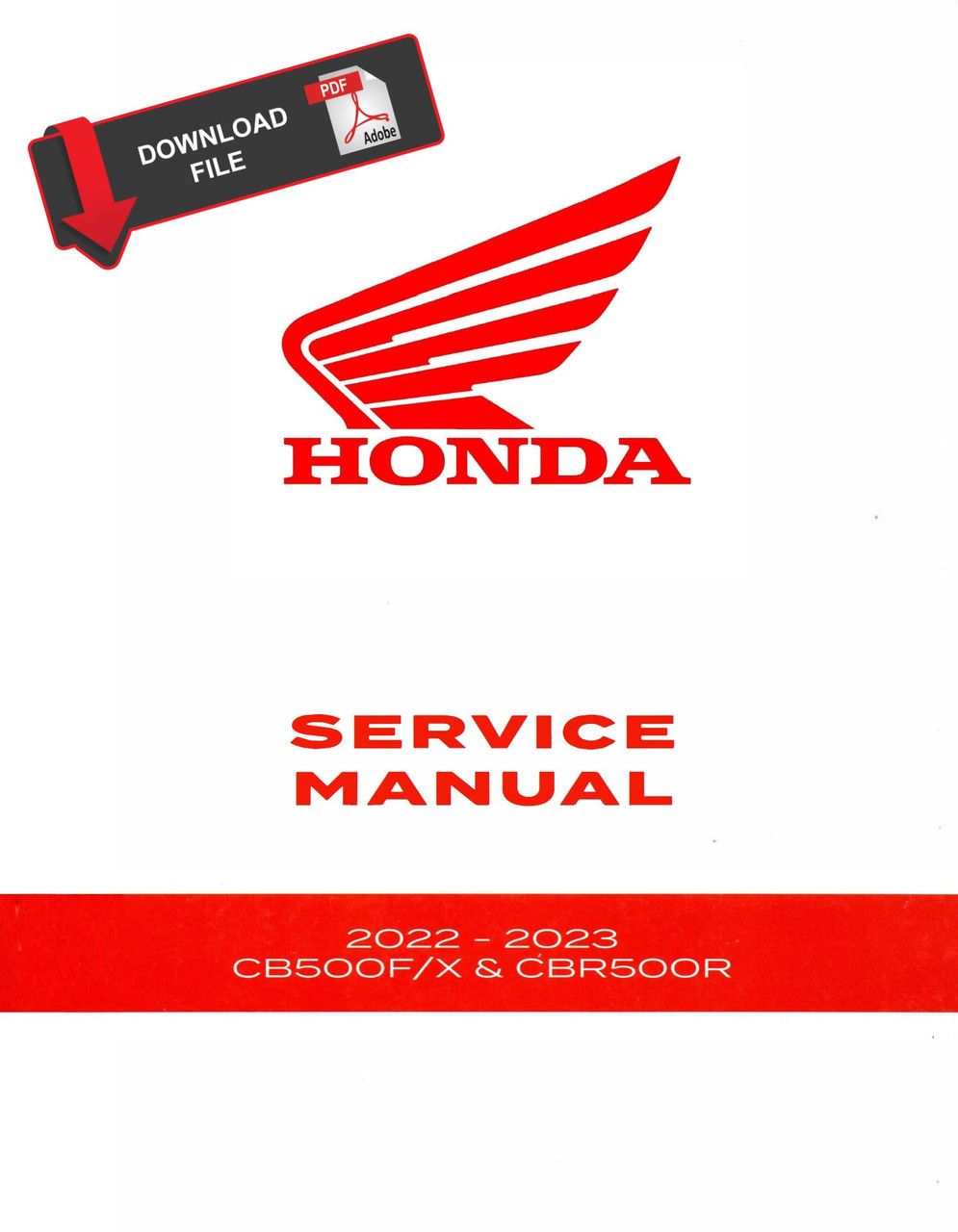 Honda 2022 CB 500X Service Manual