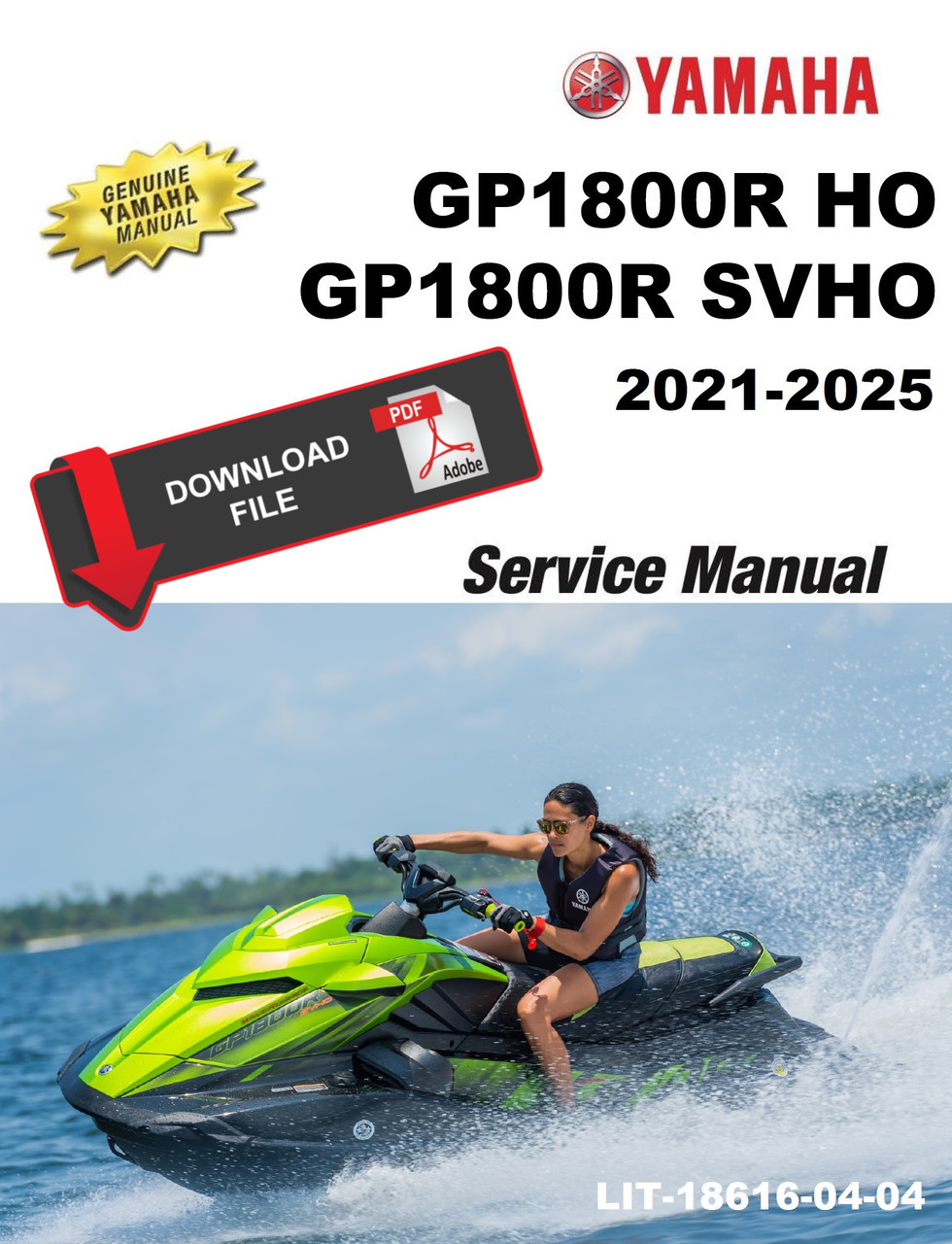 Yamaha 2025 Waverunner GP1800R SVHO Service Manual