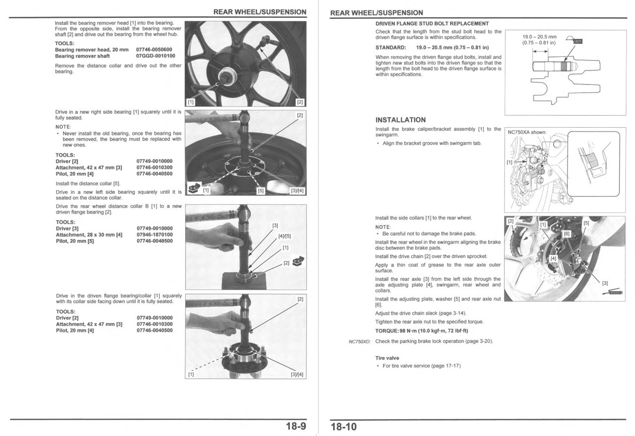 Honda 2024 NC750X Service Manual