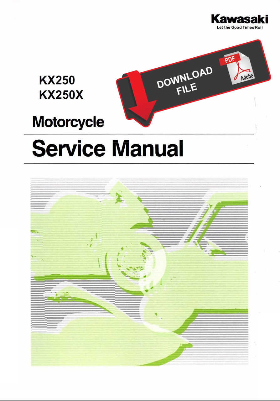 Service Manual Kawasaki 2025 KX250 Repair