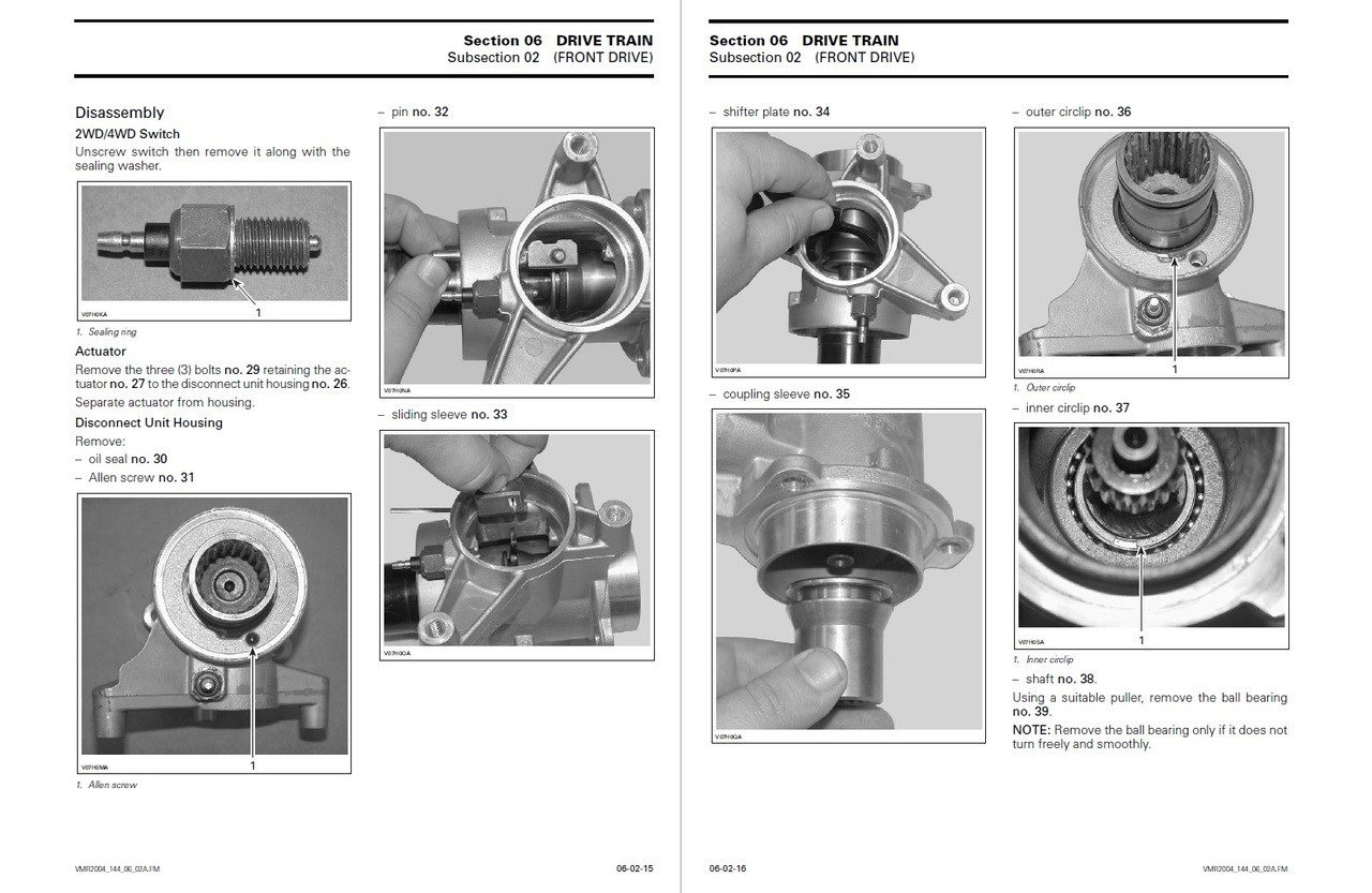 Bombardier 2004 Outlander 400 Service Manual