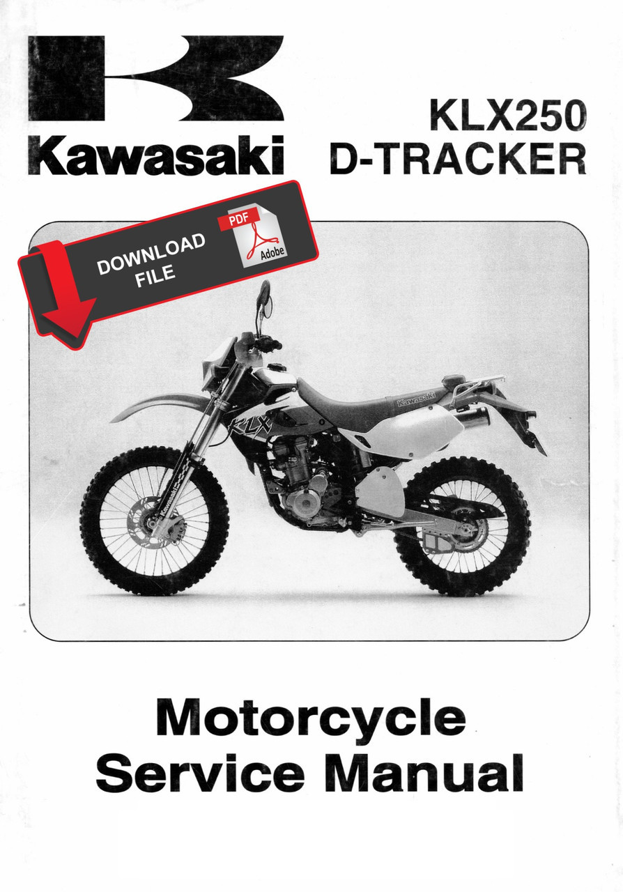 Service Manual Kawasaki 1999 D-Tracker 250 Repair