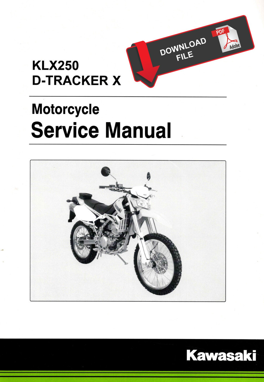 Service Manual Kawasaki 2018 KLX250 Repair