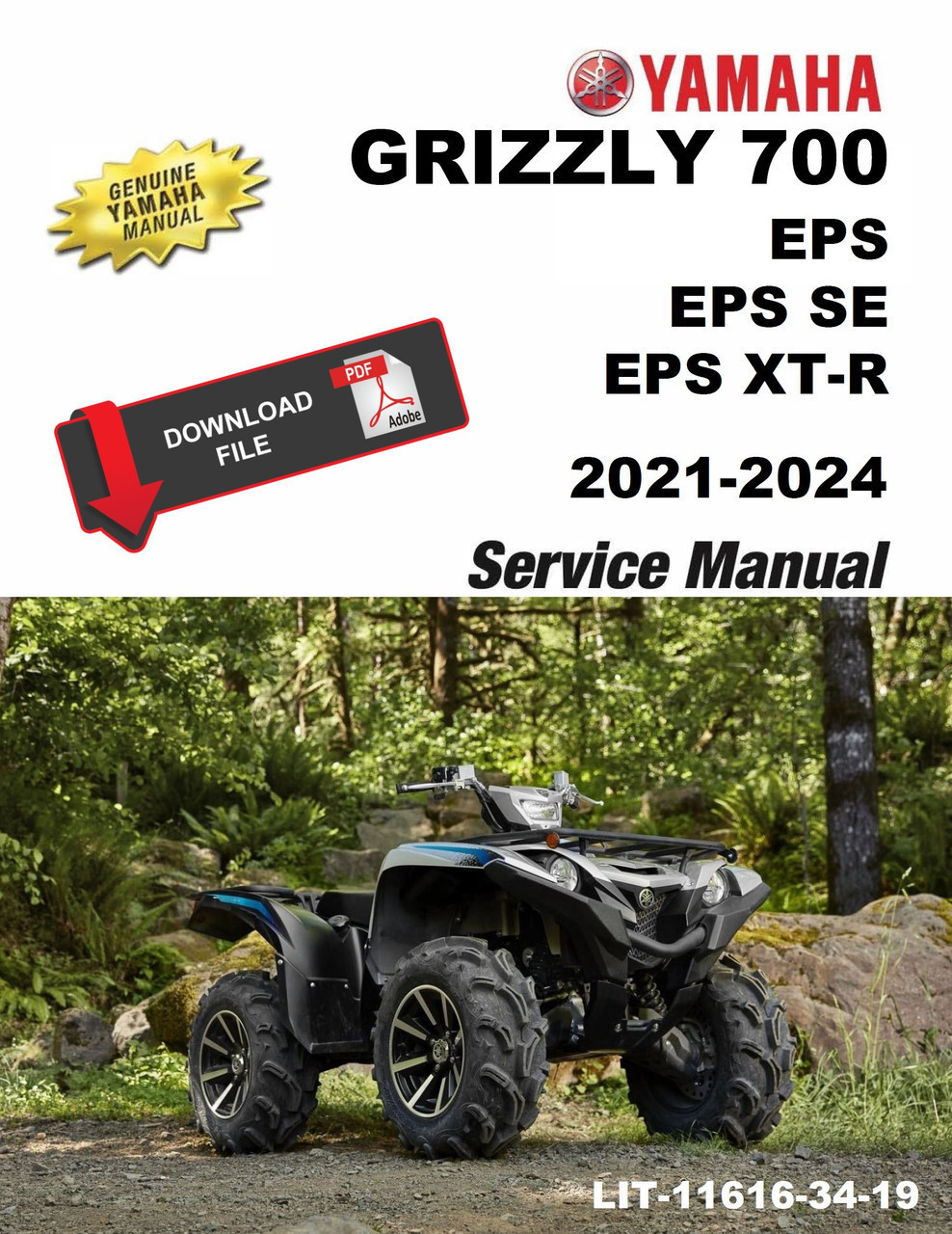 Yamaha 2024 Grizzly 700 EPS XT-R Service Manual