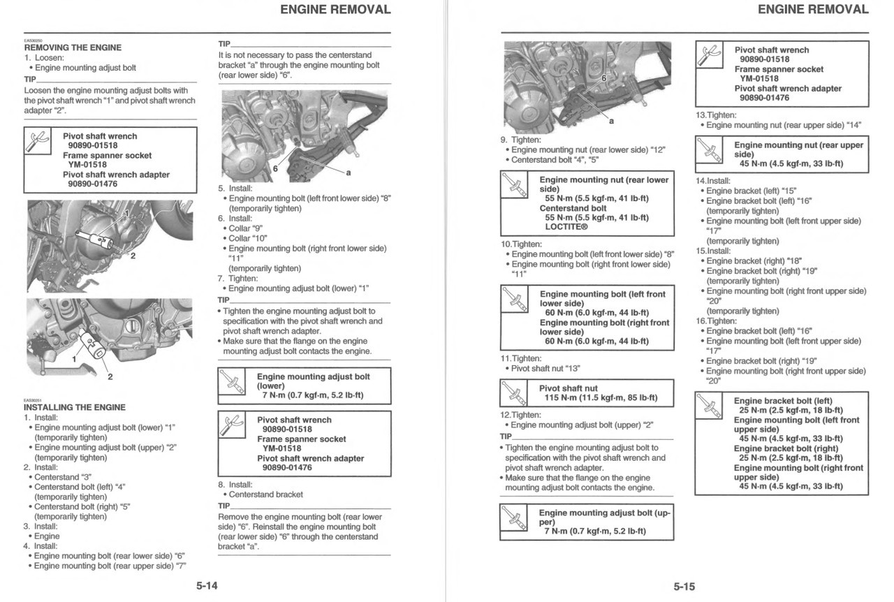 Yamaha 2024 Tracer 9 GT+ Service Manual