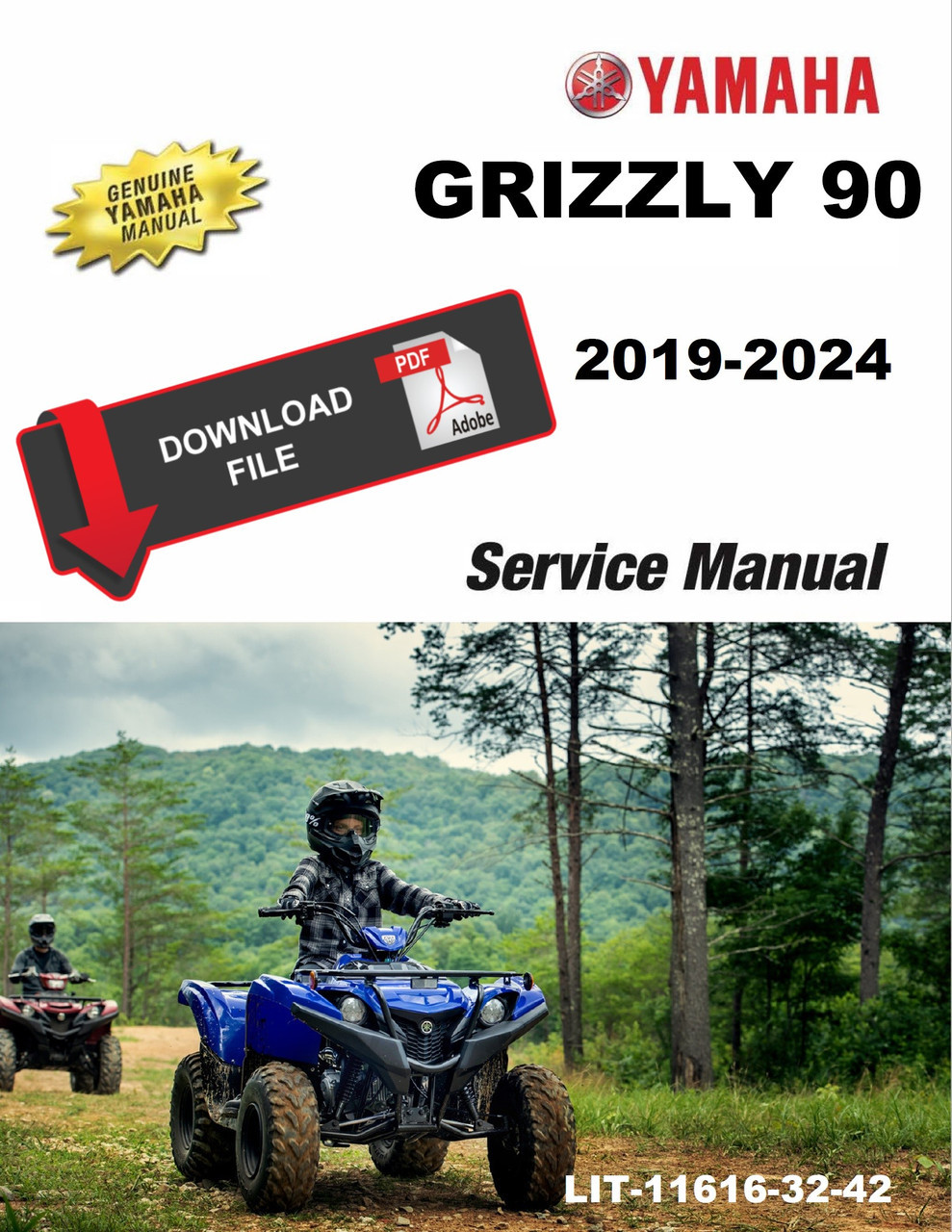Yamaha 2024 Grizzly 90 Youth ATV Service Manual