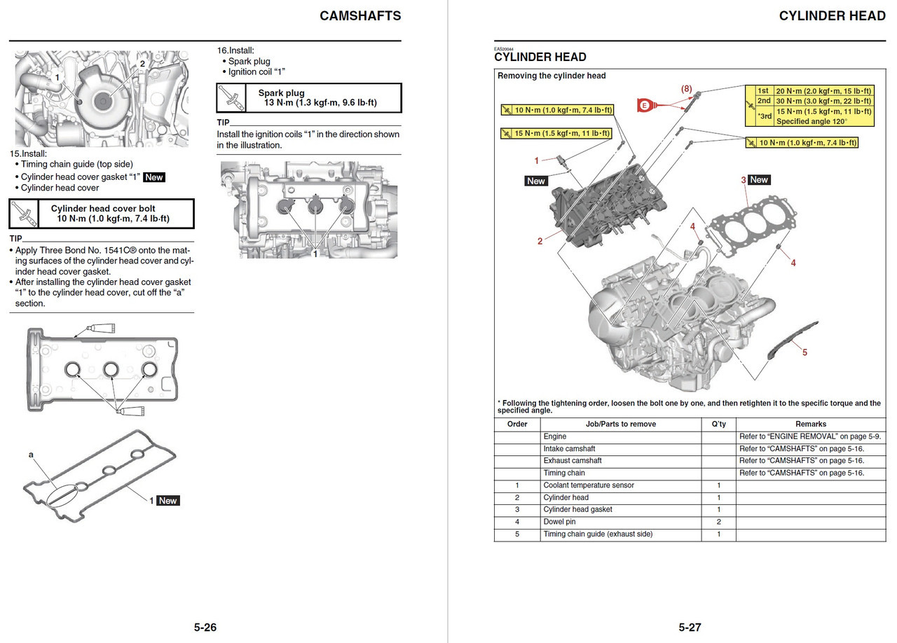 Yamaha 2025 XSR900 Service Manual