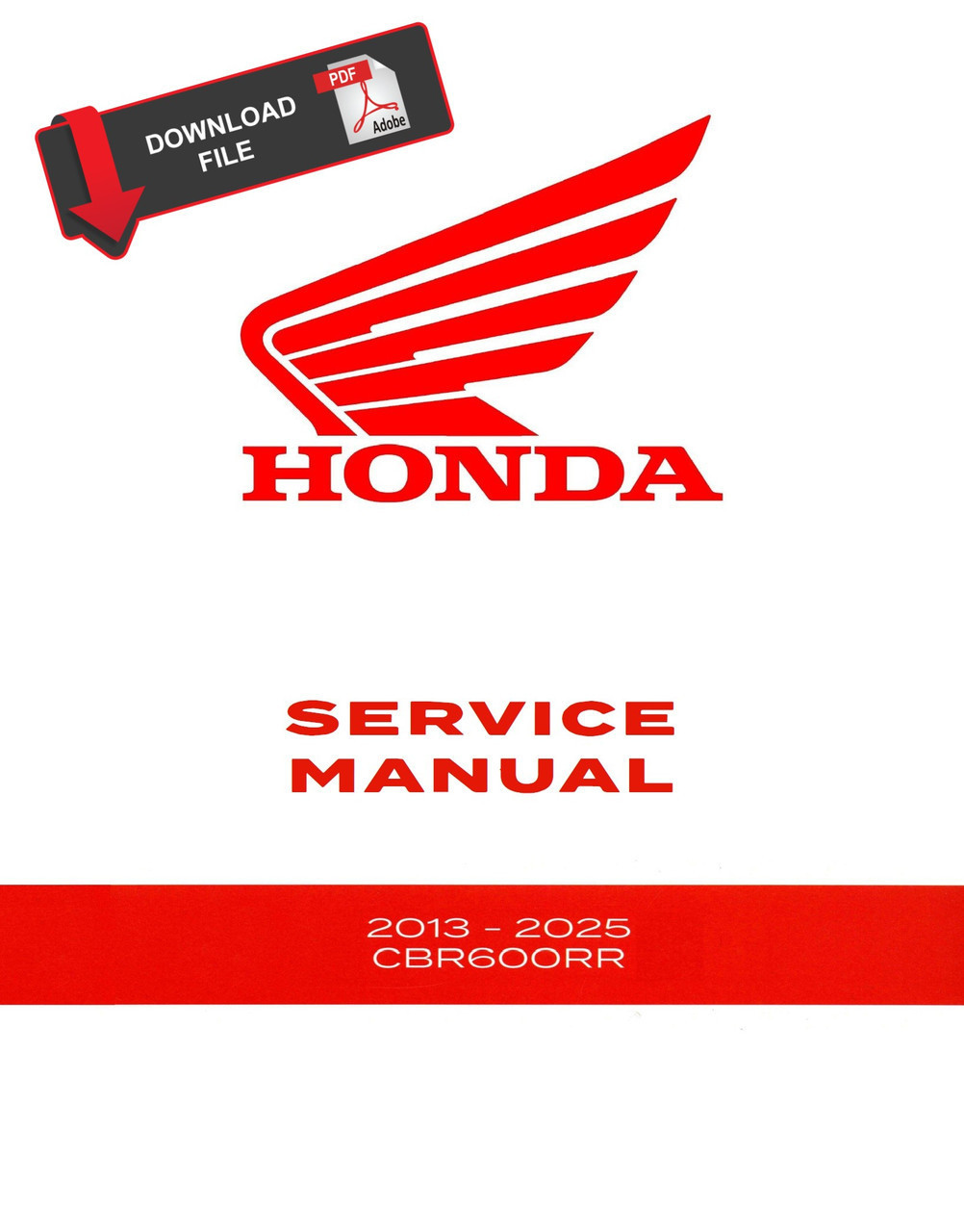 Honda 2024 CBR600RR Service Manual