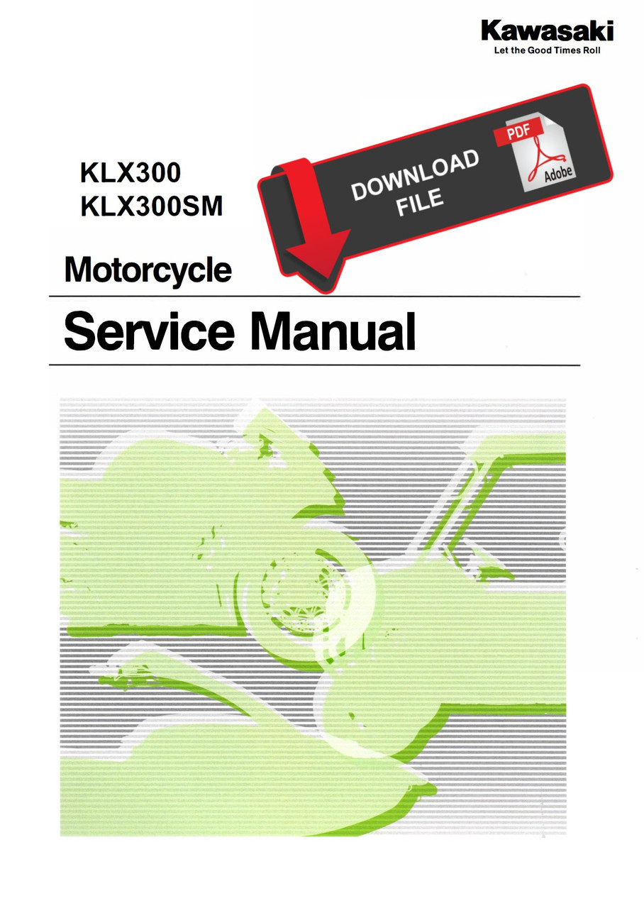Service Manual Kawasaki 2025 KLX300SM Repair