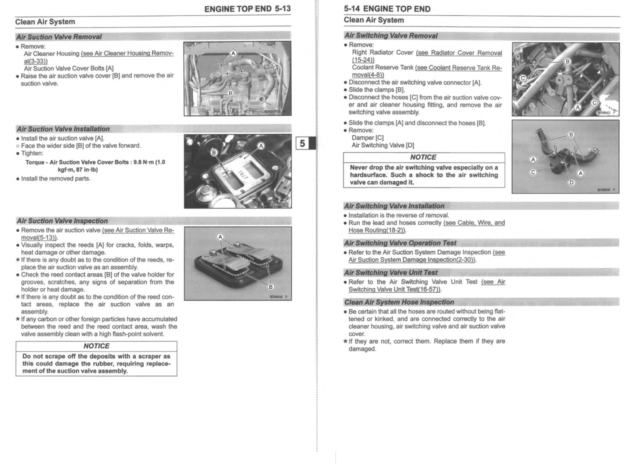 Service Manual Kawasaki 2024 Z500 SE ABS Repair