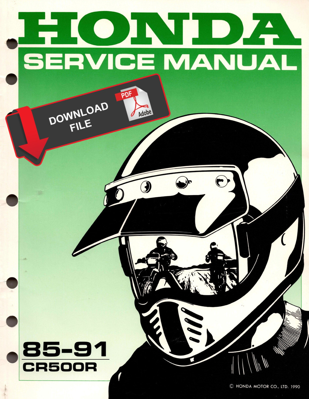 HONDA CR500R オーナーズメンテナンスマニュアル Honda 1985 CR500R Service Manual
