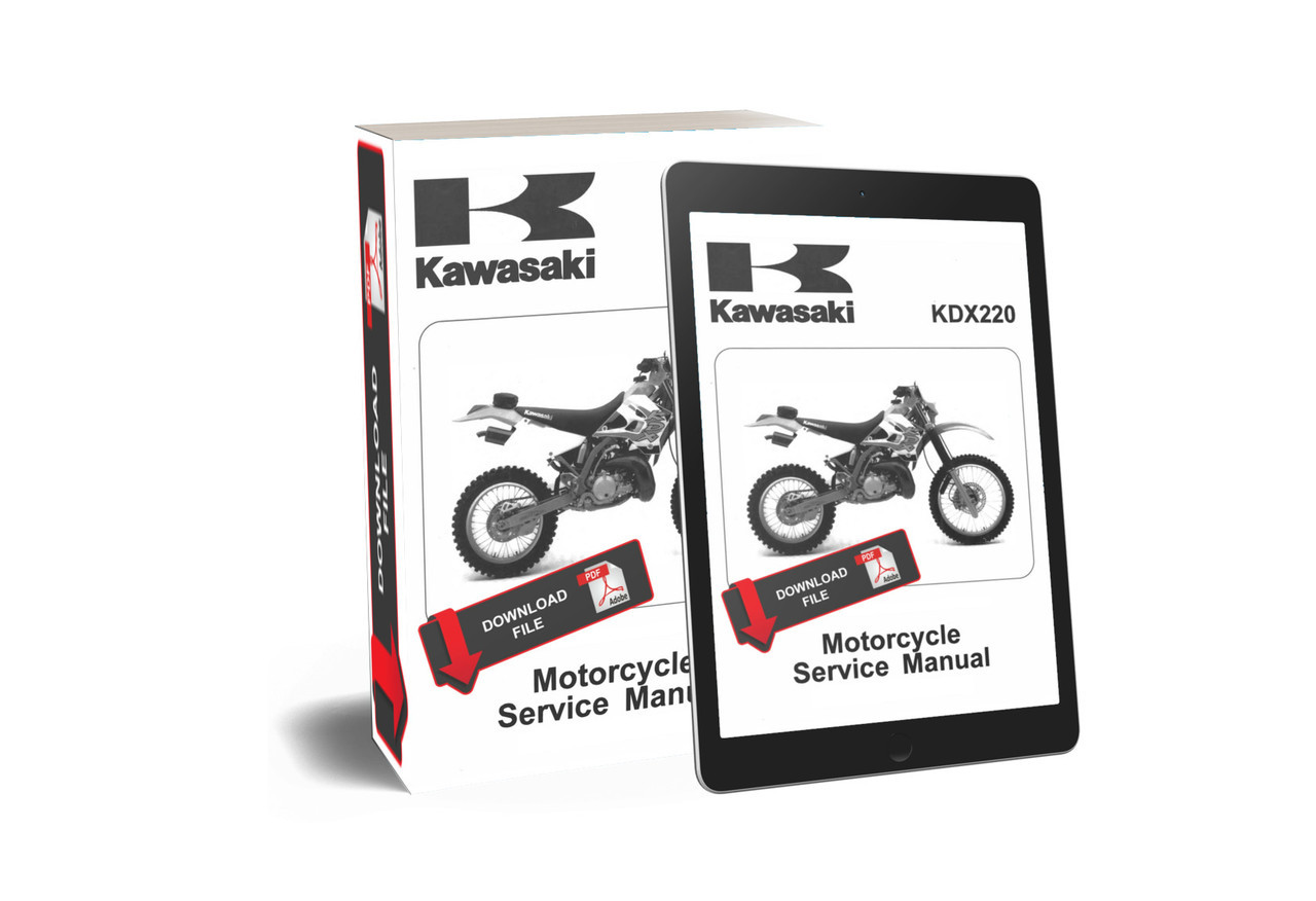 Service Manual Kawasaki 1999 KDX 220 Repair