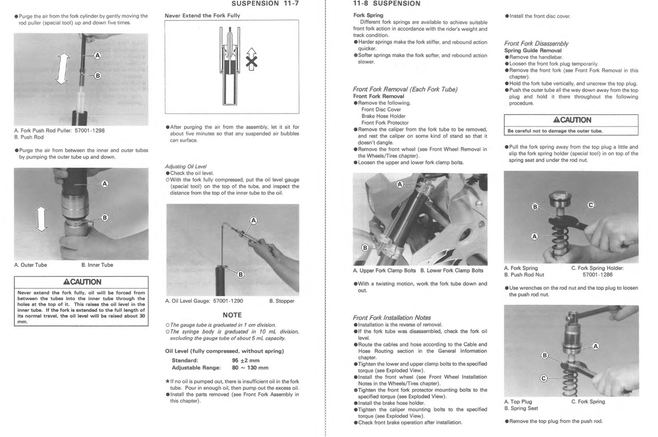 Service Manual Kawasaki 1991 KDX 250 Repair
