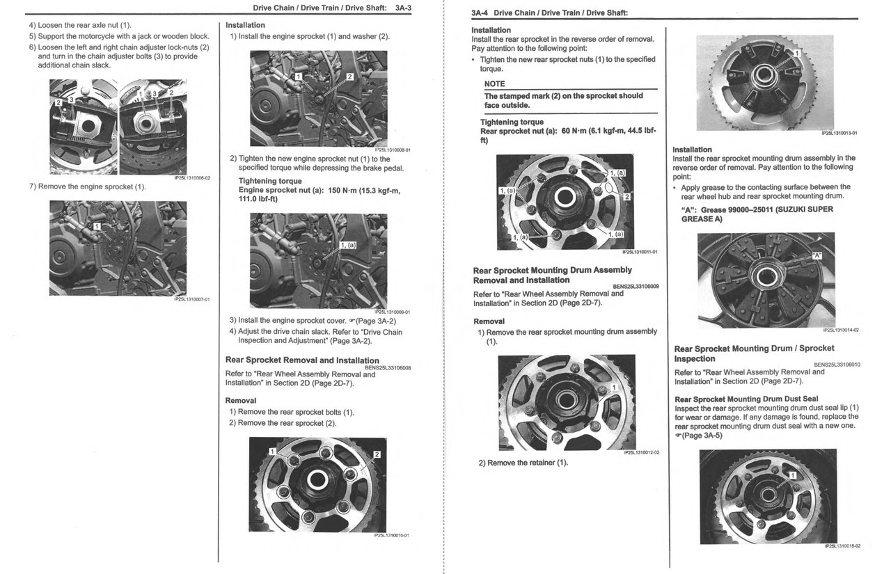 Suzuki 2025 GSX-8R Service Manual