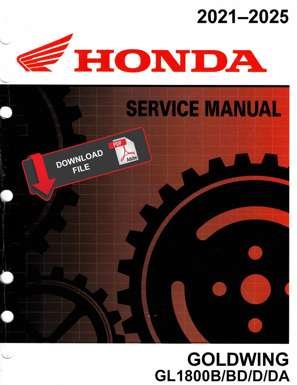 Honda 2025 Goldwing Tour Service Manual