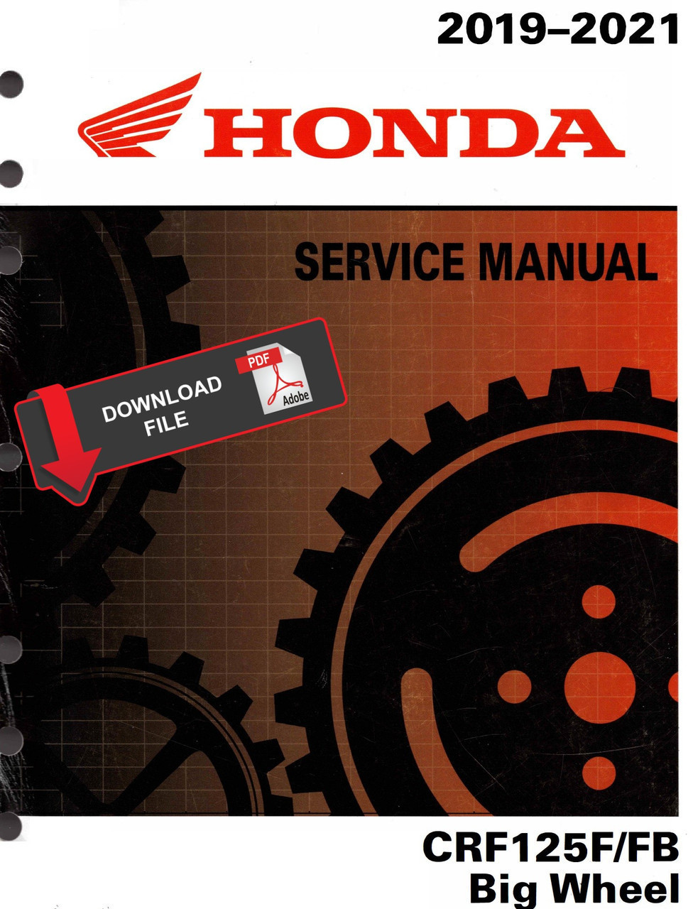 Honda 2021 CRF125FB Service Manual