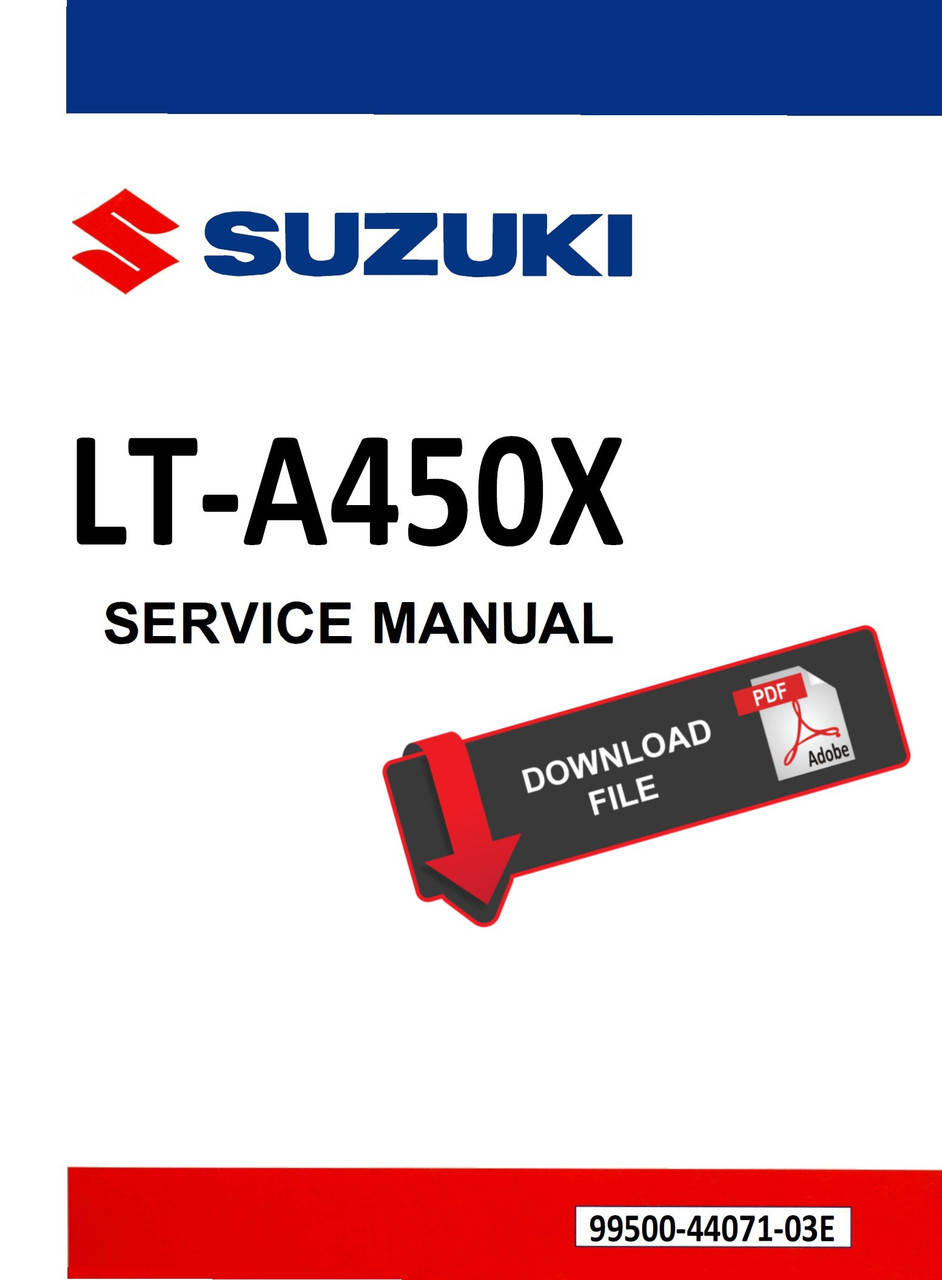Suzuki 2008 King Quad 450 ATV Service Manual