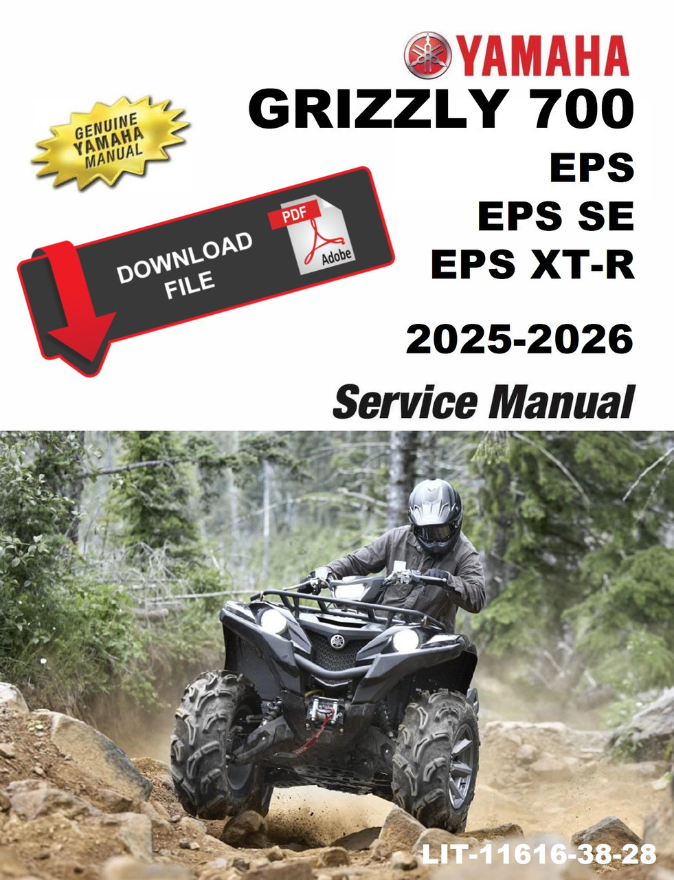 Yamaha 2025 Grizzly 700 EPS XT-R Service Manual