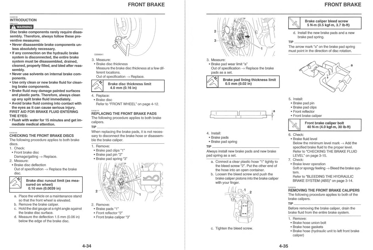 Yamaha 2025 XSR700 Service Manual