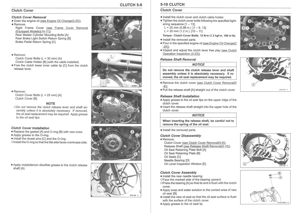 Service Manual Kawasaki 2023 KLX230 SM Repair