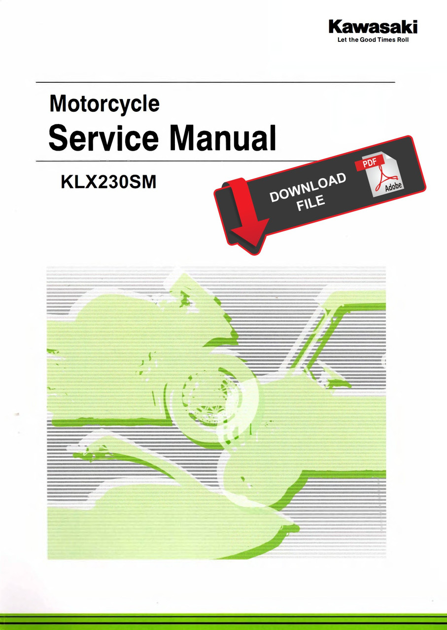 Kawasaki KLX230SM サービスマニュアル Service Manual Kawasaki 2024 KLX230 SM Repair