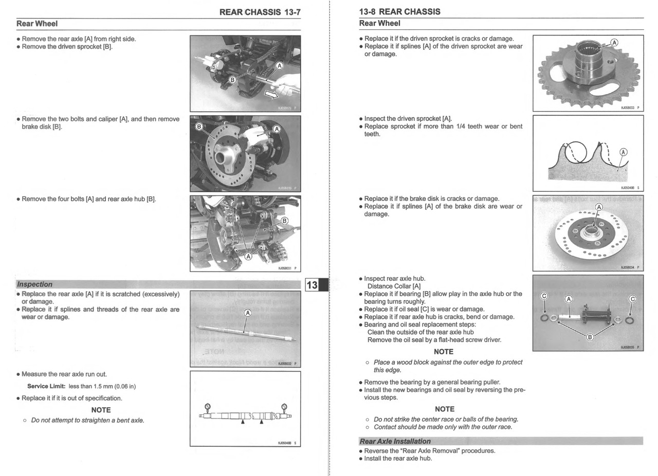 Kawasaki 2023 KFX 50 Service Manual