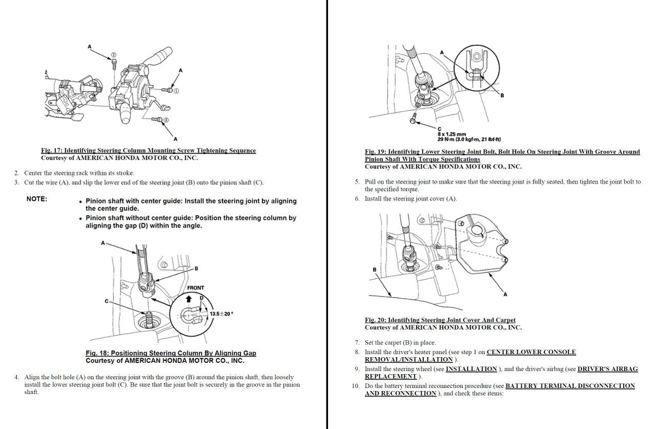 Honda 2016 Odyssey LX Service Manual