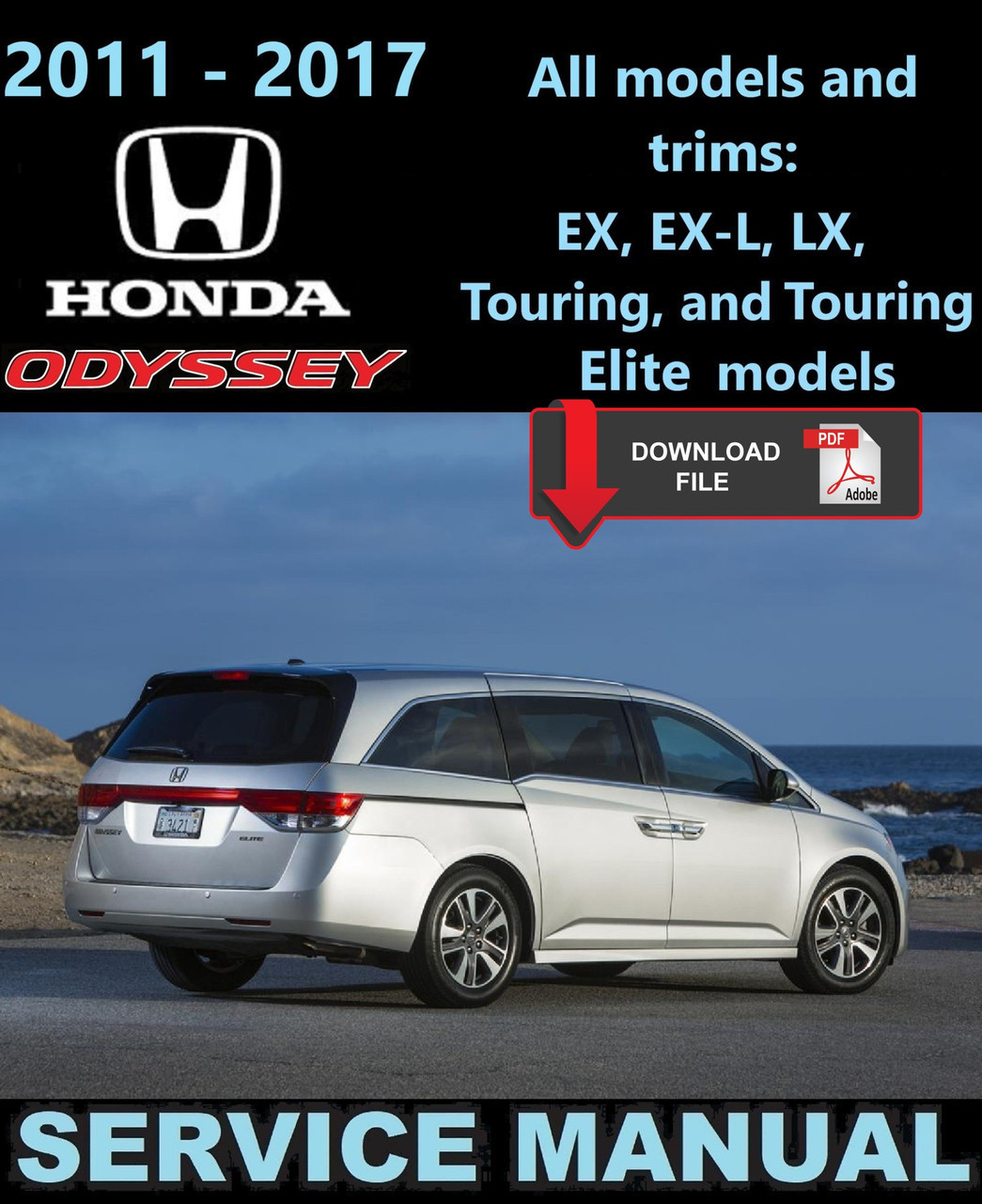 Honda 2016 Odyssey LX Service Manual