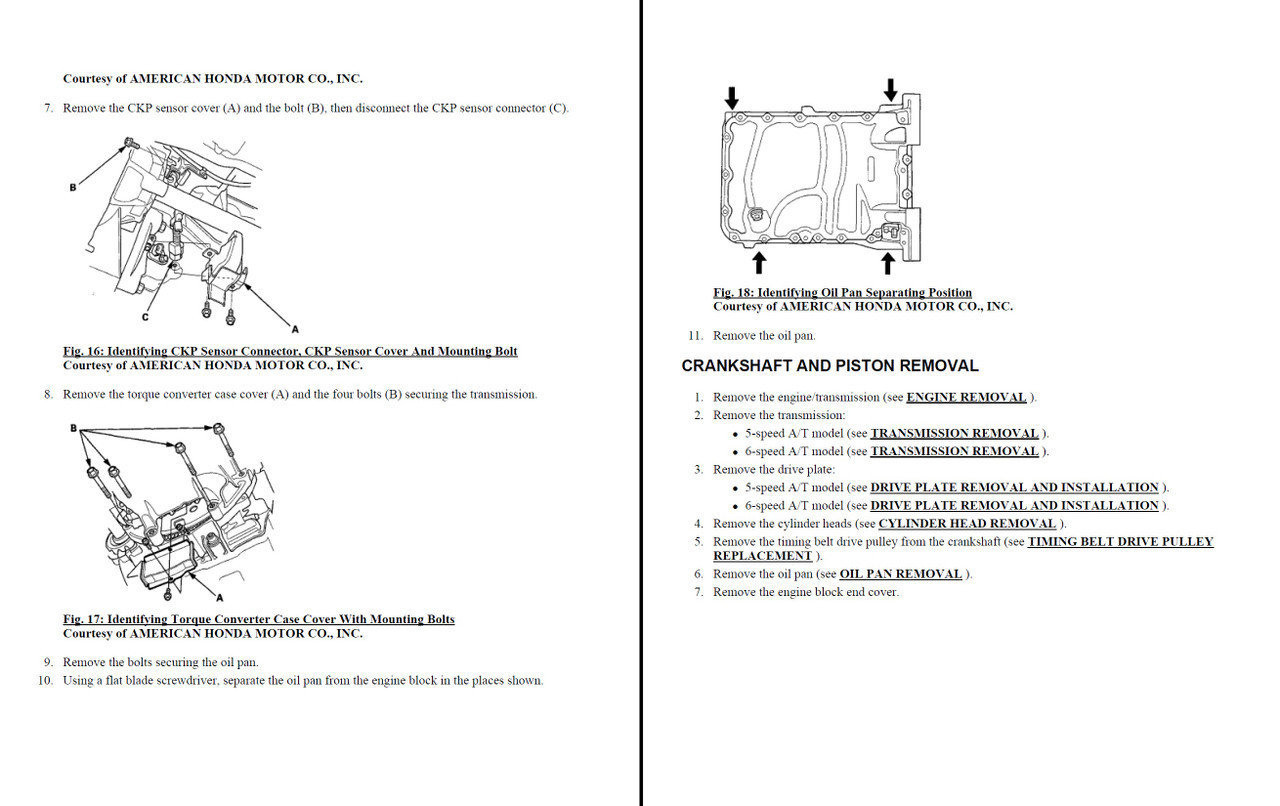 サービスマニュアル　ODYSEY Honda 2016 Odyssey LX Service Manual