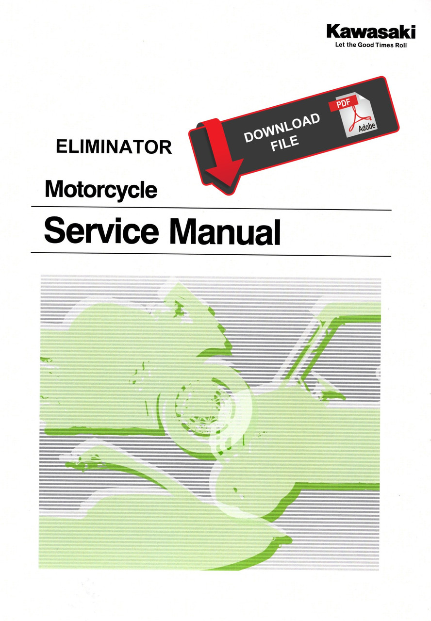 Service Manual Kawasaki 2024 Eliminator Repair