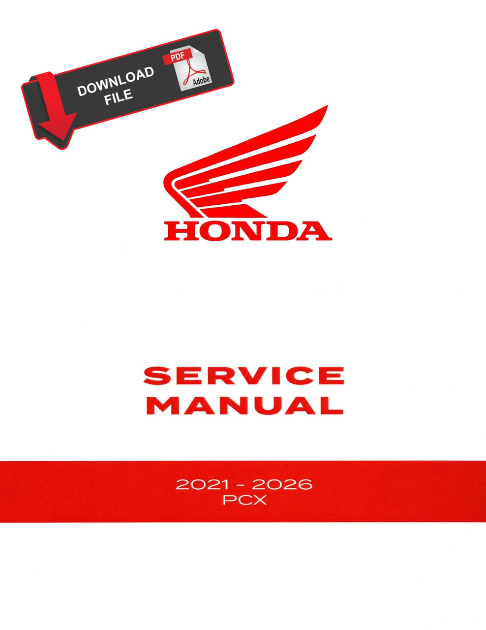 Service Manual Honda 2025 PCX 160 Repair