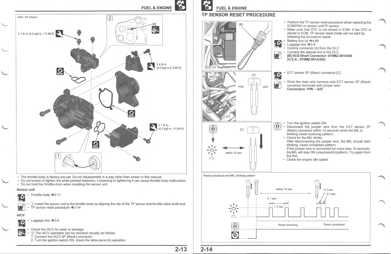 Service Manual Honda 2025 PCX 160 Repair