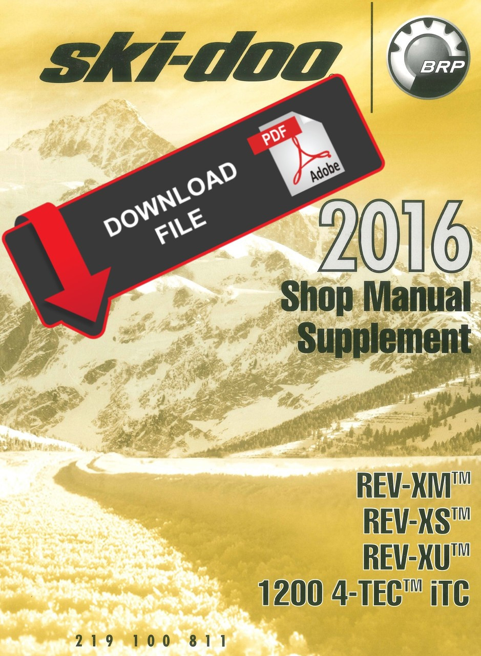 Ski-Doo 2016 MXZ TNT 1200 Snowmobiles Service Manual