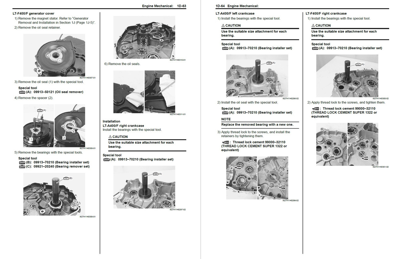 Suzuki 2008 King Quad 400 Service Manual