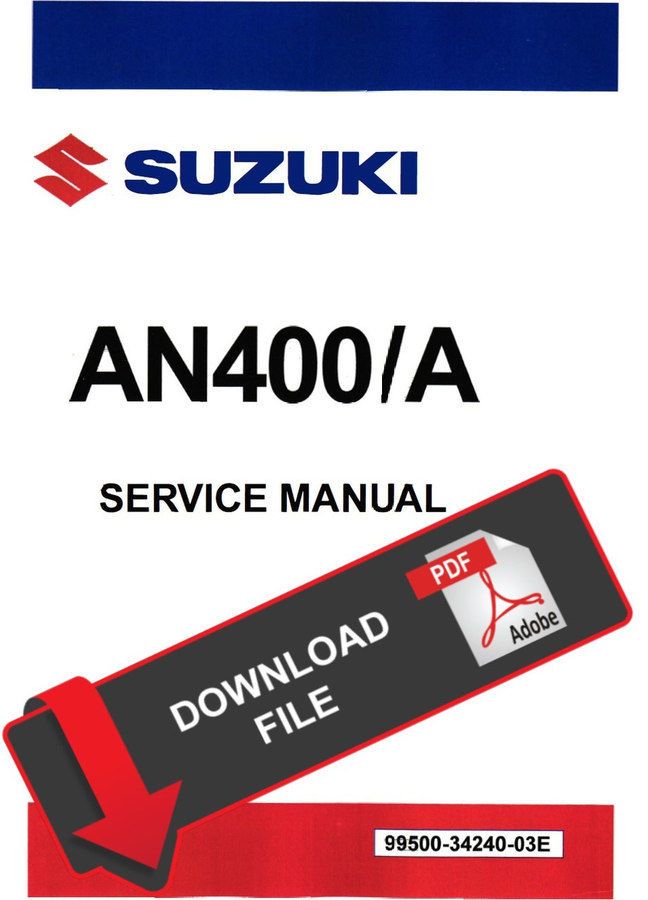 Suzuki 2018 Burgman 400 Scooters Service Manual