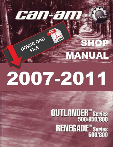 2008 CAN AM OUTLANDER 800 OWNERS MANUAL visual data 4
